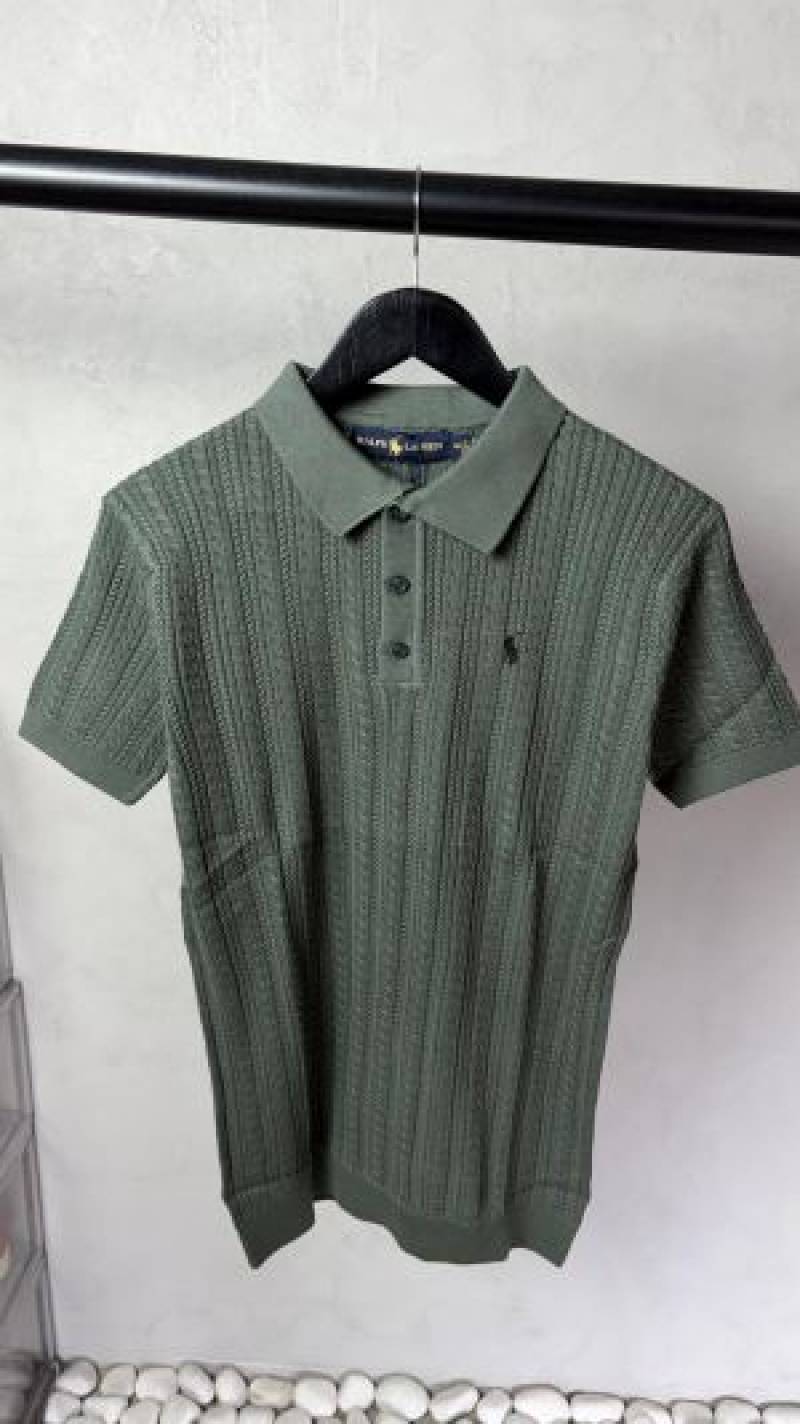 Ralp_ Lauren Premium Knit Polo T-Shirt 2024