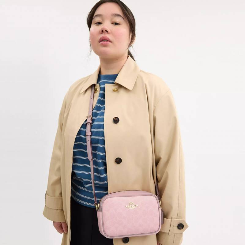 Coacch Jamie Pink Camera Crossbody Bag With OriginalBox DustCover CarryBag