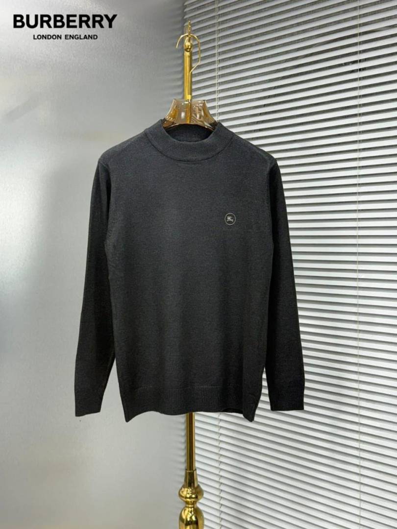 Burbery Chest Logo Sweatshirt Dark Grey