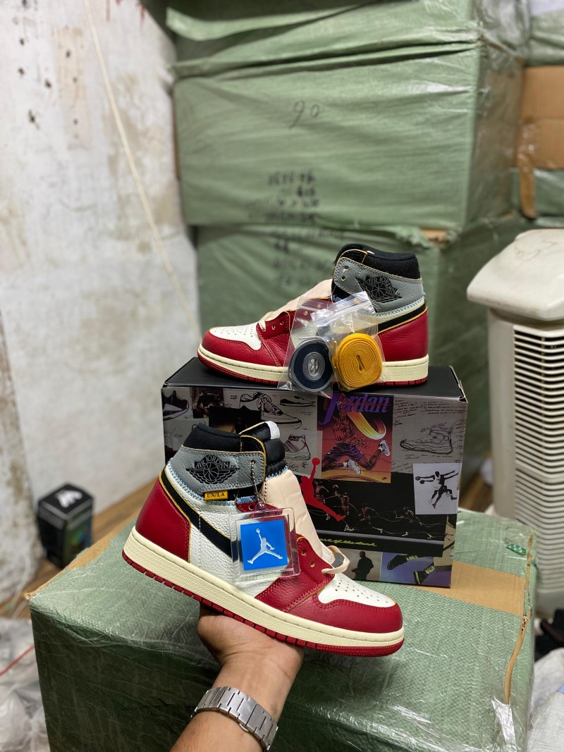 Union LA X Air Jordan 1 High Black Toe UA QUALITY