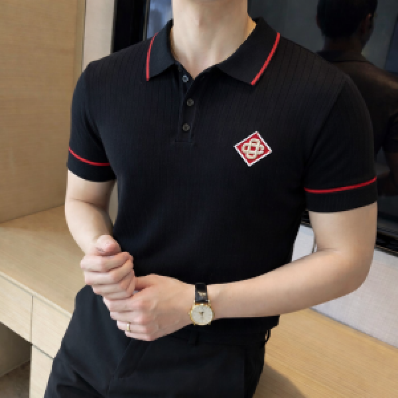 Casablanca_imported polo Tshirt White