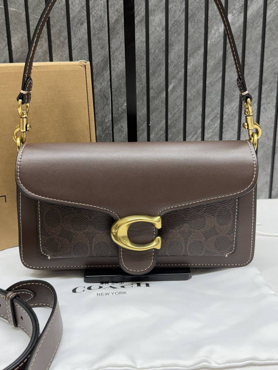 Coach Tabby 26 Highend Quality Maple Mono With Original Box & DustCover With Branding inside the flap 11 Highend