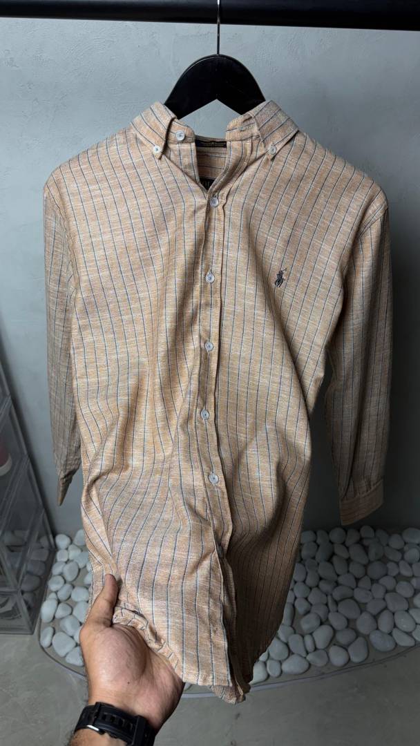 Ralp_ Laure_n Premium Linen Stripes Shirts 2437.Sale offer VS1000