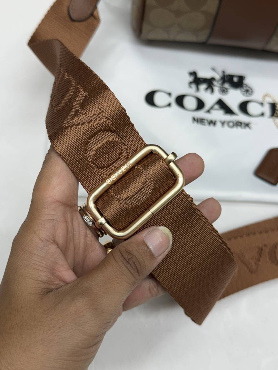 Coacch Rowan Mini Apricot-Brown With OriginalBox DustCover