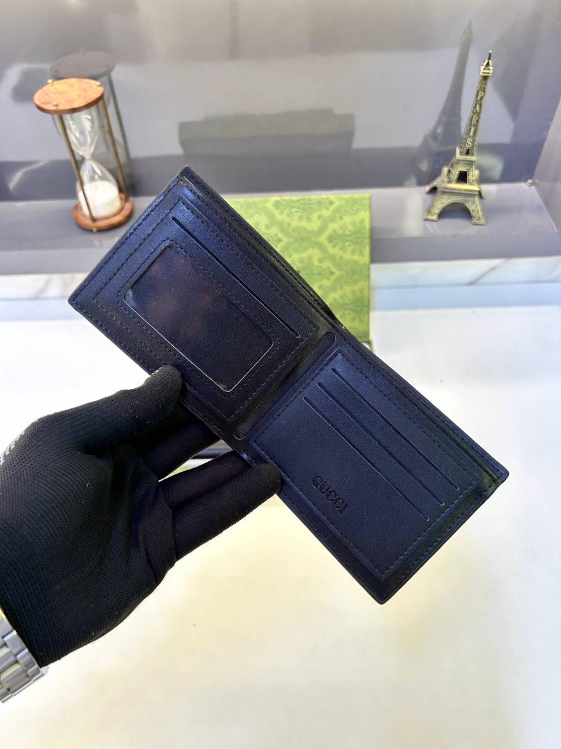 Guchi 2 Wallet Combo Black Premium Quality Fa 708