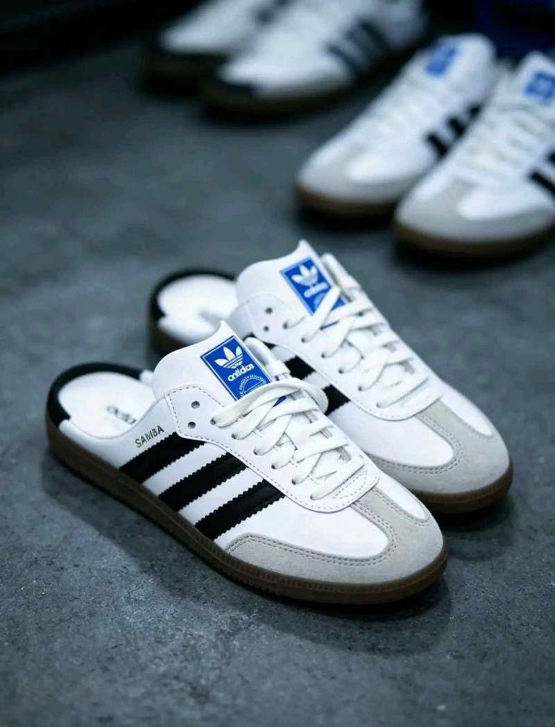 ADIDAAS SAMBA MULE WHITE   187