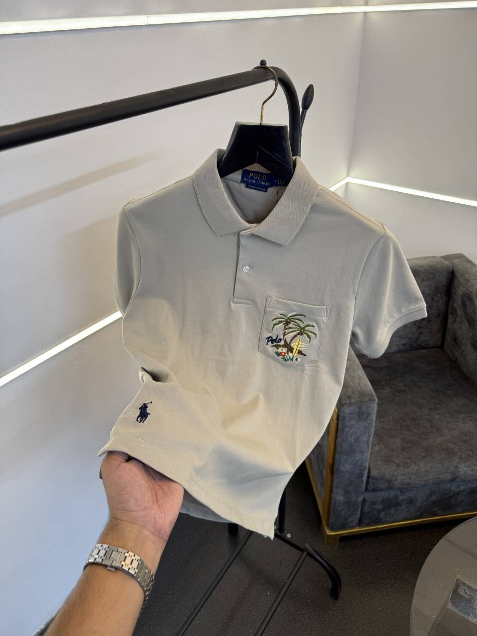 Ralph lauren luxury polo tshirt beige sale