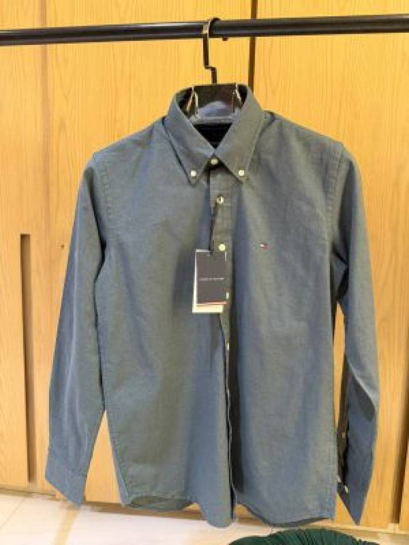 TOM-Y HILFIGER IMPORTED STORE ARTICLE SHIRT LINEN FABRIC