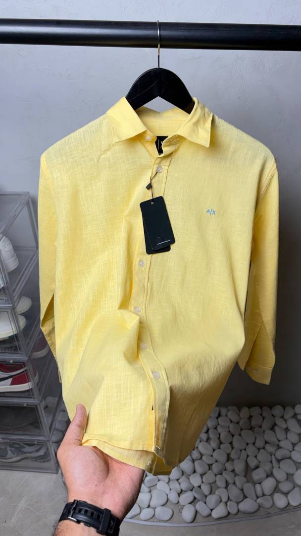 Armani Exchang e AX Premium Linen Shirts 2432.Sale offer VS1000