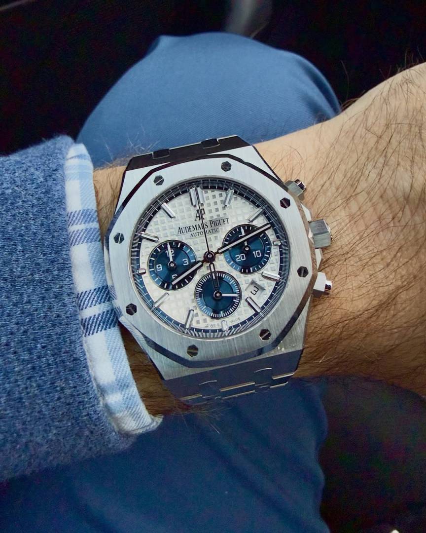 Audemar piguet Royal Oak blue Chronograph