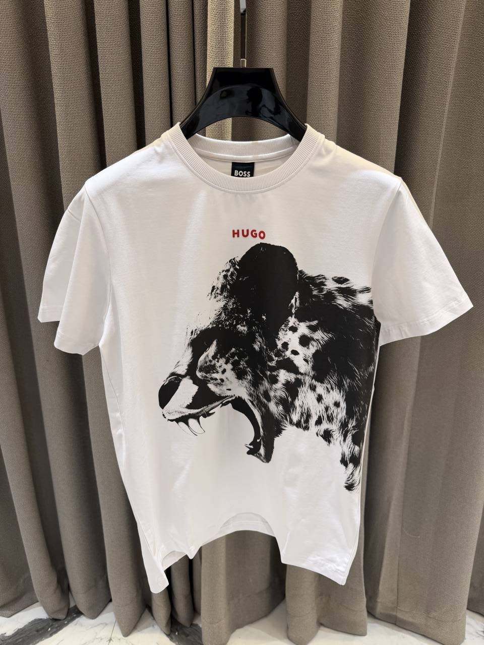 Boss Premium White tshirt Tiger