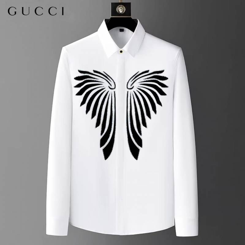 Gucci Premium Box Pack Full Sleeves Shirt White