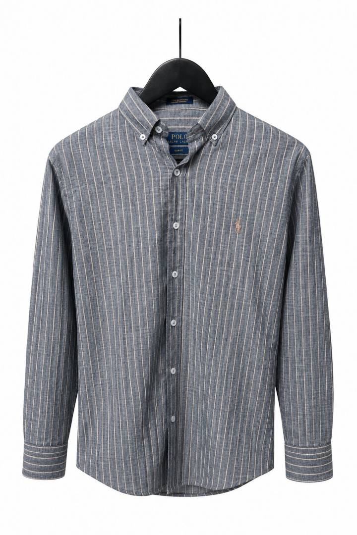 Ralp_ Laure_n Premium Linen Stripes Shirts 2435.Sale offer VS1000