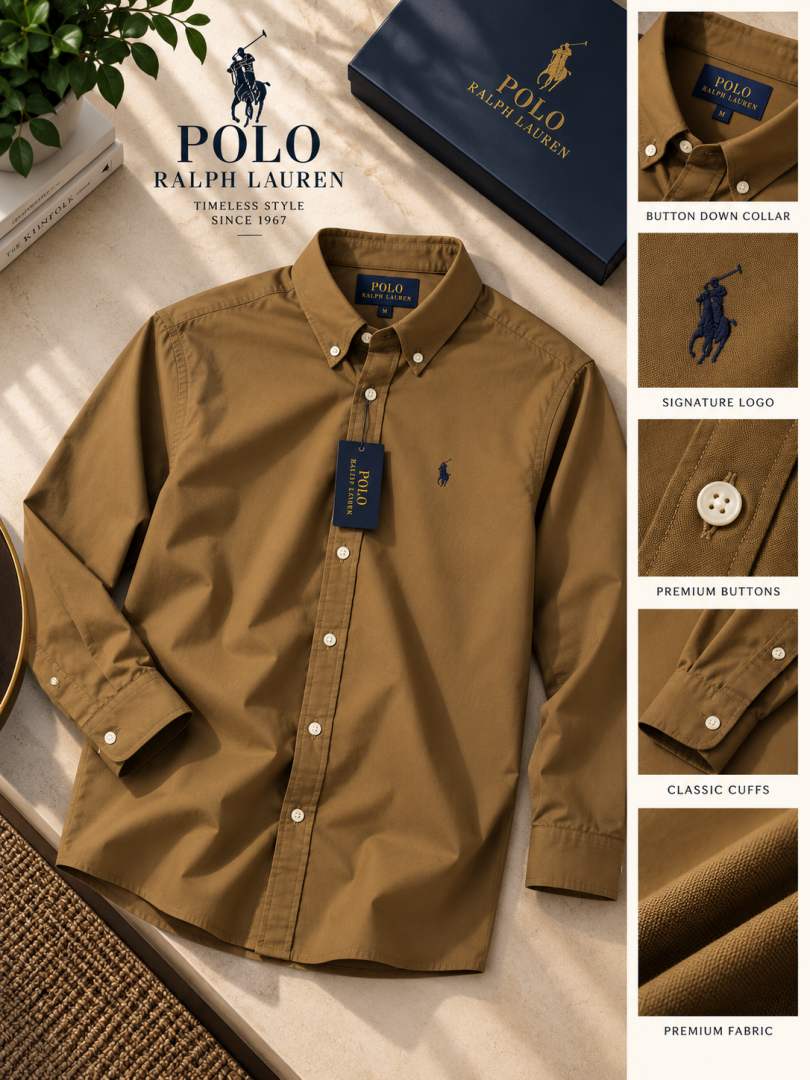 Ralp Lauren Premium Cotton Lycra Shirts 2568
