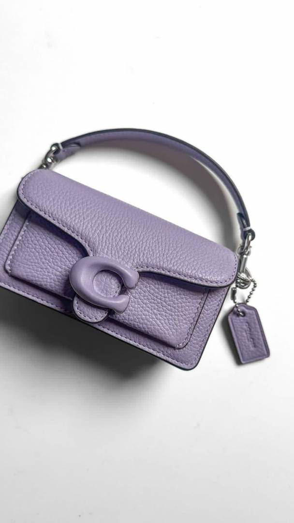 Coacchh Tabby 12 Mini Purple Crossbody With OriginalBox DustCover CarryBag