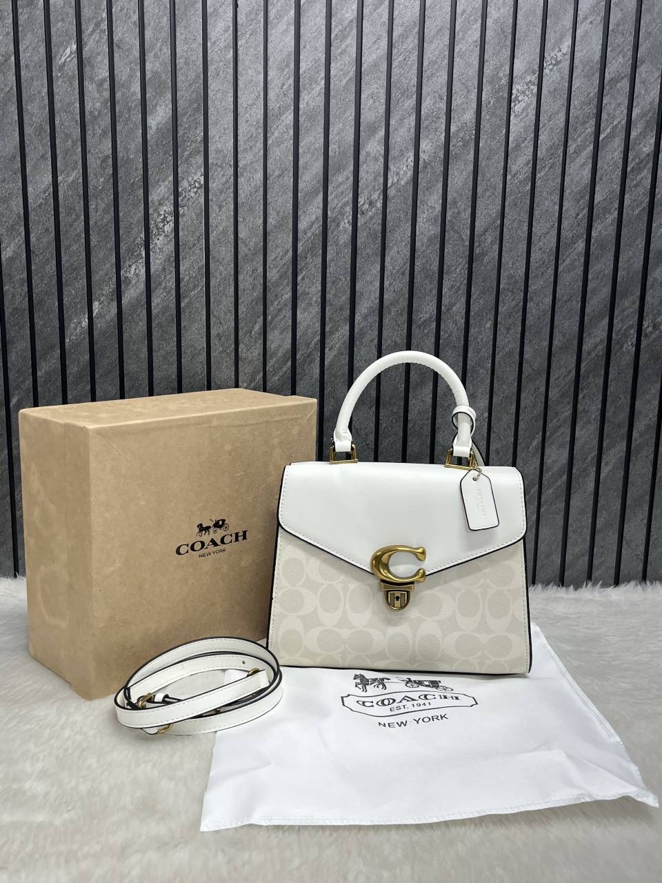 Coach Samie Top Handle Medium Handbag With OriginalBox