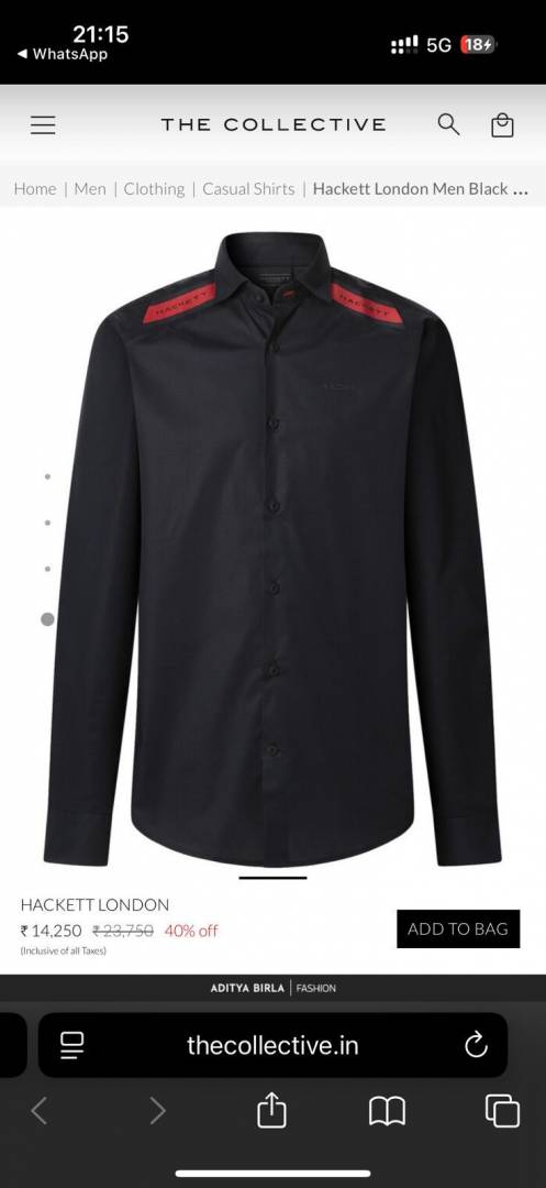 Hackett Black Premium Shirt