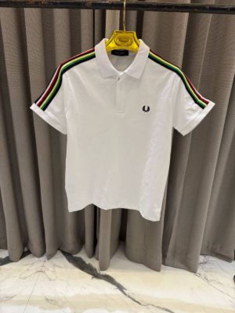 Fred Perry Chest Logo Polo T-shirt White