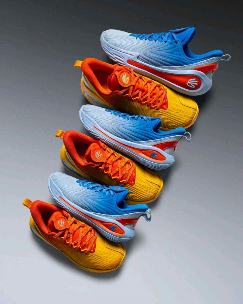 Underr Armour Curry 12 Blue Calm Blue Atlantis Dark Orange 1210