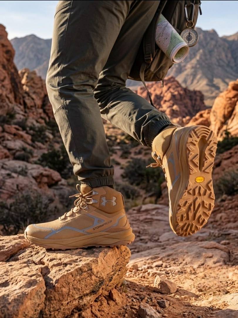 Under Armor Storm Proof boots Tan