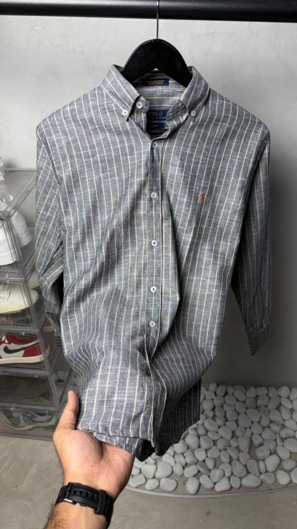 Ralp_ Laure_n Premium Linen Stripes Shirts 2435.Sale offer VS1000