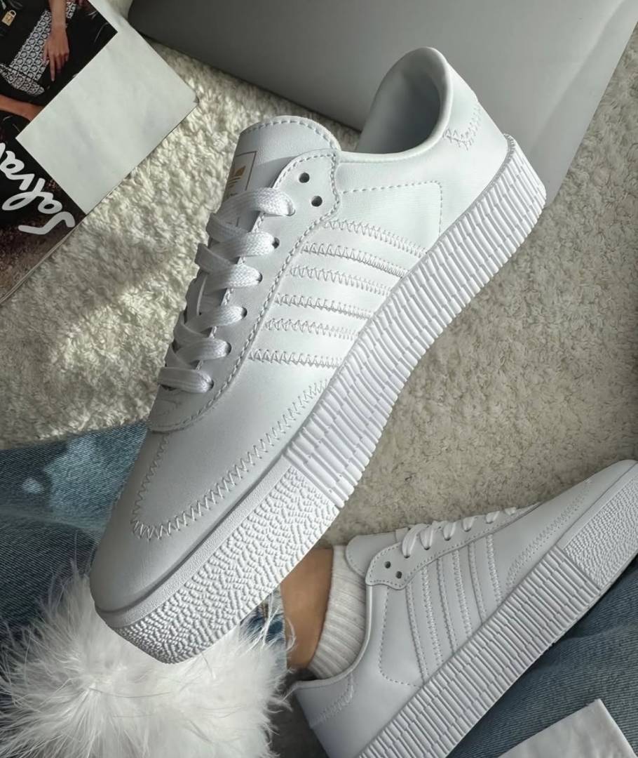 Adidas Samba Platform Triple White