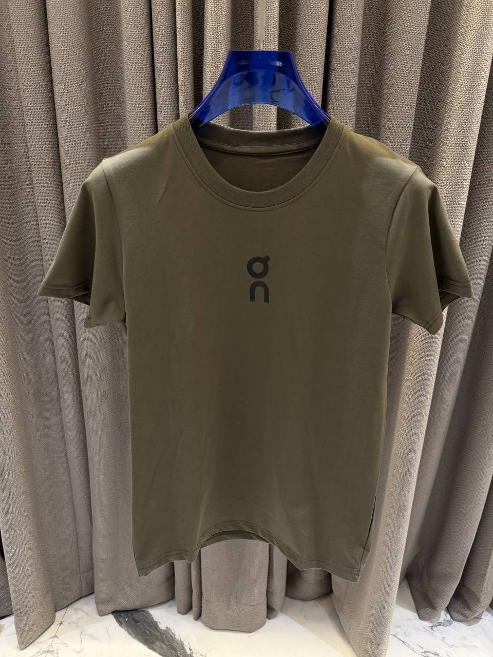 On Cloud Olive Green Premium Round Neck Tshirt