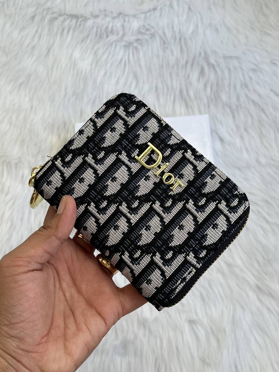 Diyor_104_Black_Mini_Zippy_Wallet_With_OriginalBox