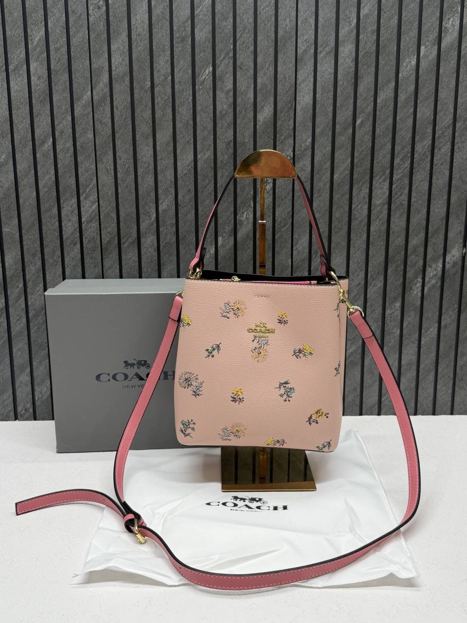Coacch Bucket Floral Print With Original Box & DustCover