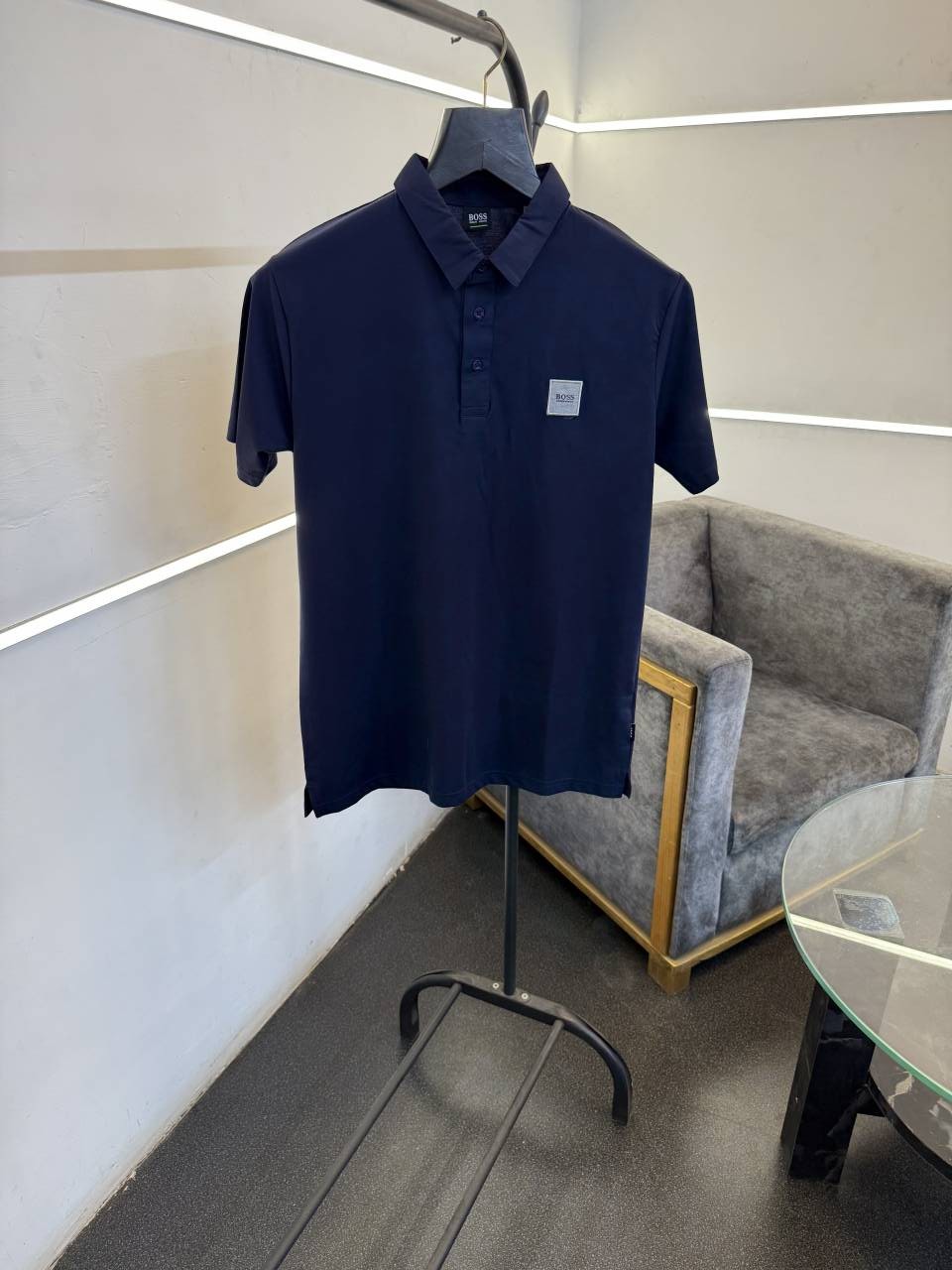 Hugo bos imported polo tshirt navy blue sale