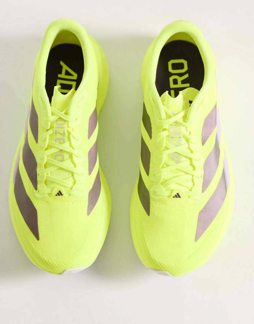 Adiddas Adizero Evo SL Solar Yellow Plum Green