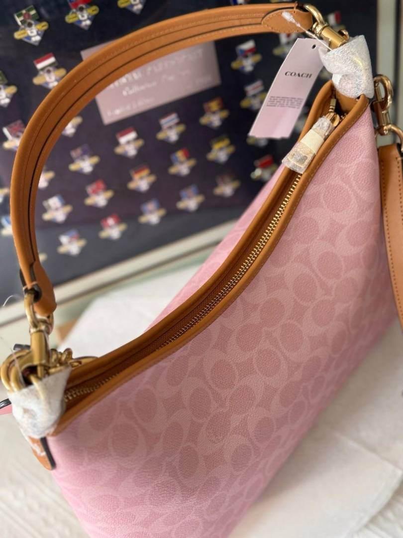 Coacch Laurel Special Edition Pink Monogram Hobo Tote With OriginalBox DustCover Tag