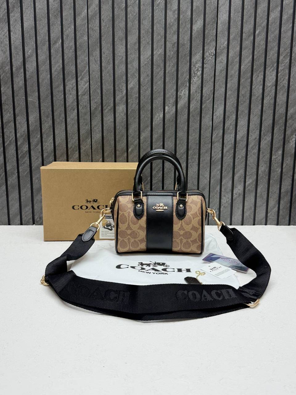 Coacch Rowan Mini Apricot Black With OriginalBox DustCover