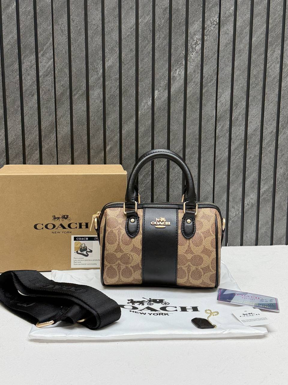 Coacch Rowan Mini Apricot Black With OriginalBox DustCover