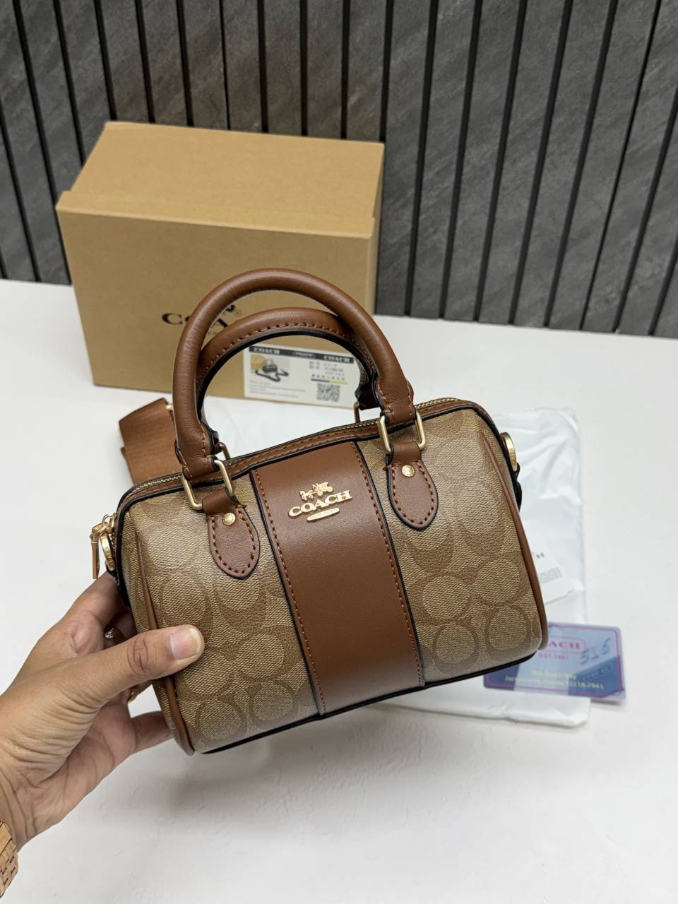 Coacch Rowan Mini Apricot-Brown With OriginalBox DustCover