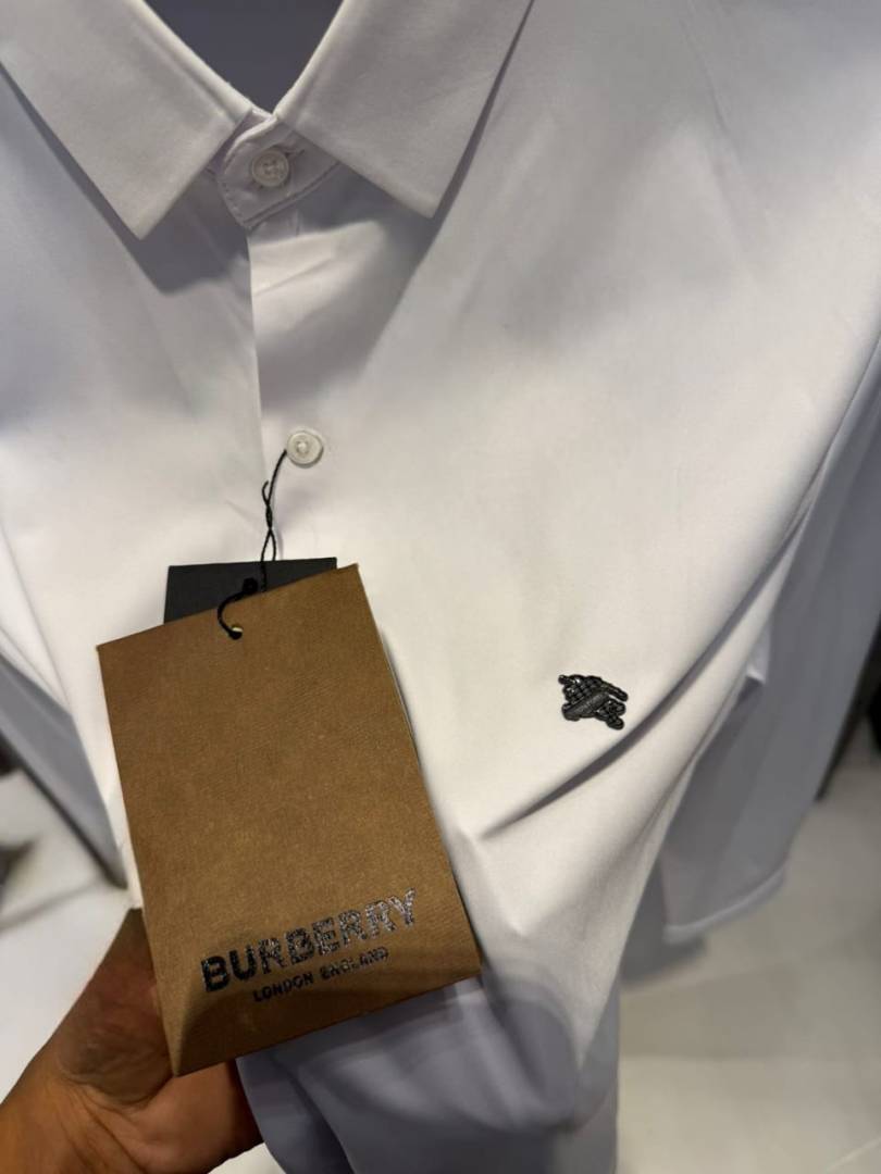 BURBERY IMPORTED TRENDING KOREAN SHIRT WHITE