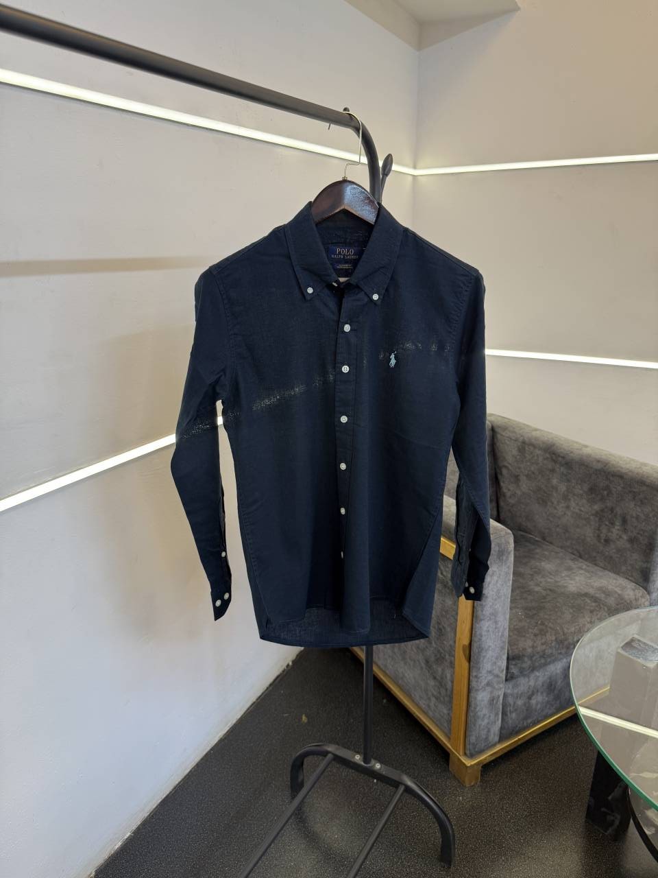 Ralph lauren linen imported shirt c green