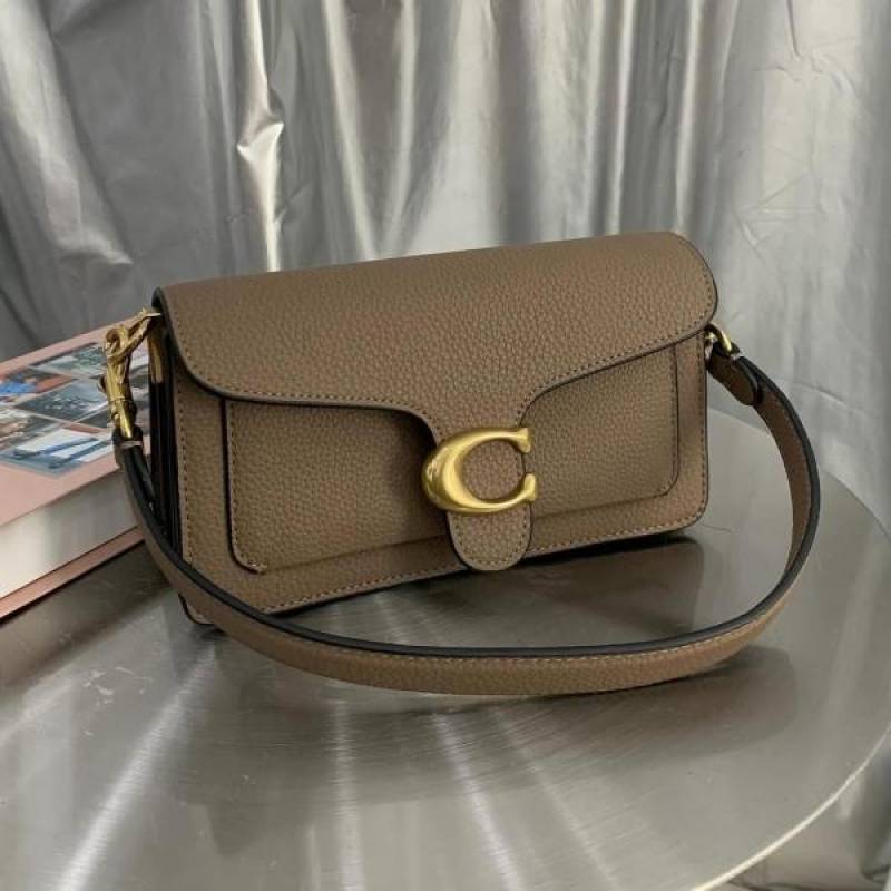 Coach Tabby 26 Shoulder Bag With OG Box & Dust Bag (Khaki-1117)