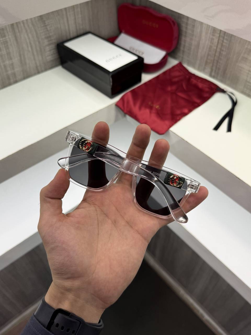 Guchi 1390 Premium sunglass (Ice)