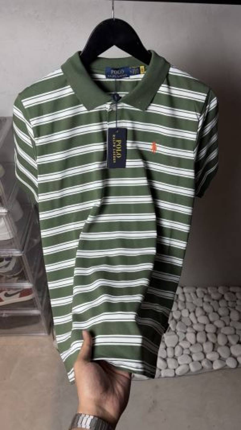 Ralp_ Laure_n Premium Striped Polo T-Shirt With OG Packaging 1343.Sale offer VS1000