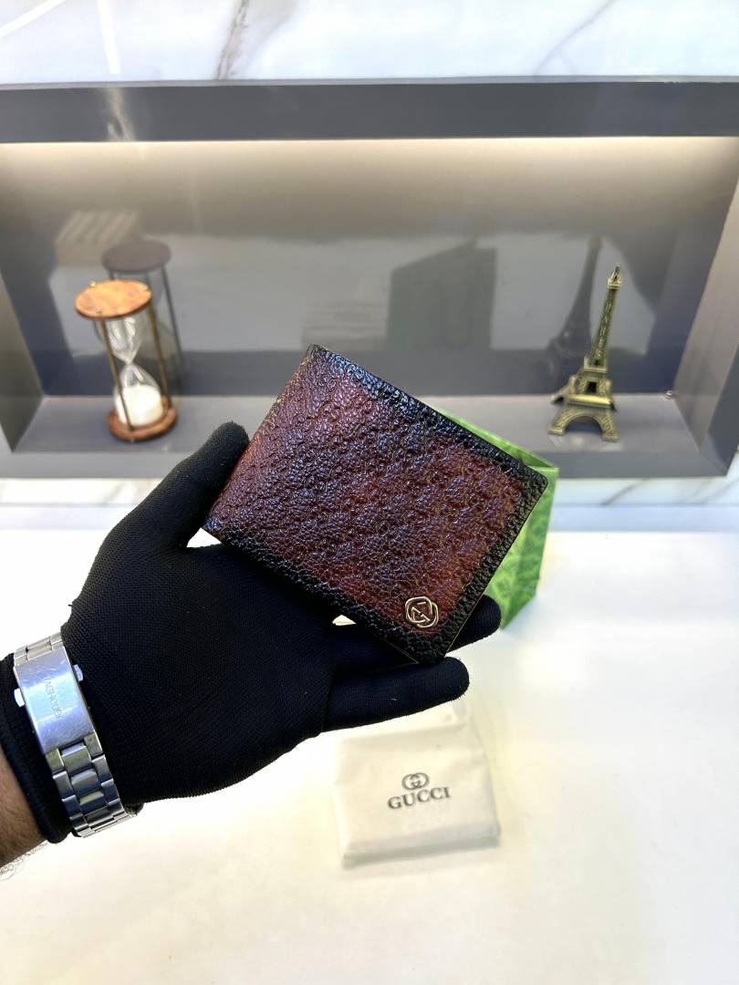 Guchi Brown Ten Premium Quality Wallet Fa 767