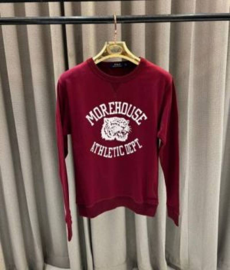 No return RL imported sweatshirt Maroon