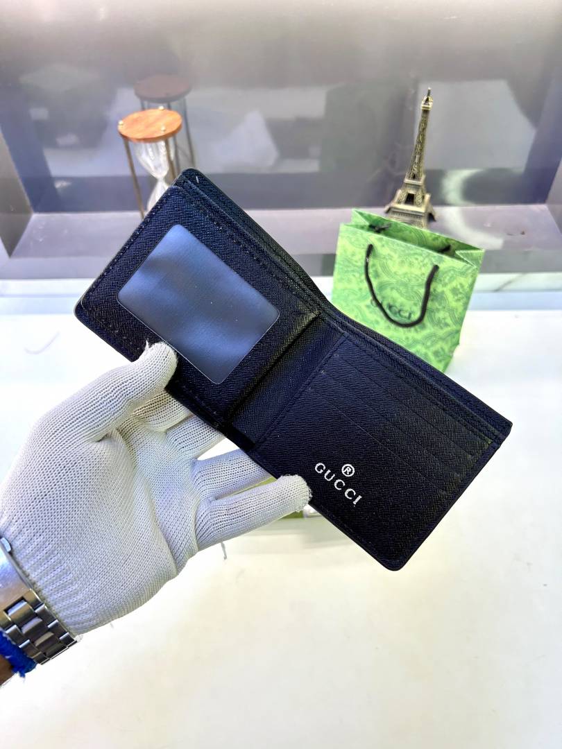 Guc_c Black Brown Wallet Fa 867
