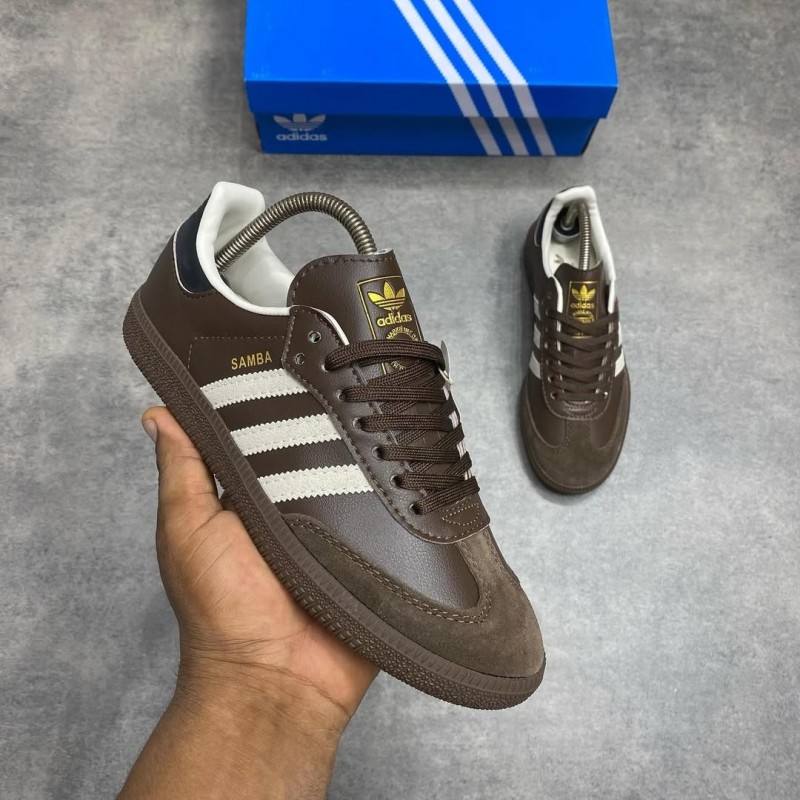 Adiddas samba og dark brown beige gum 223