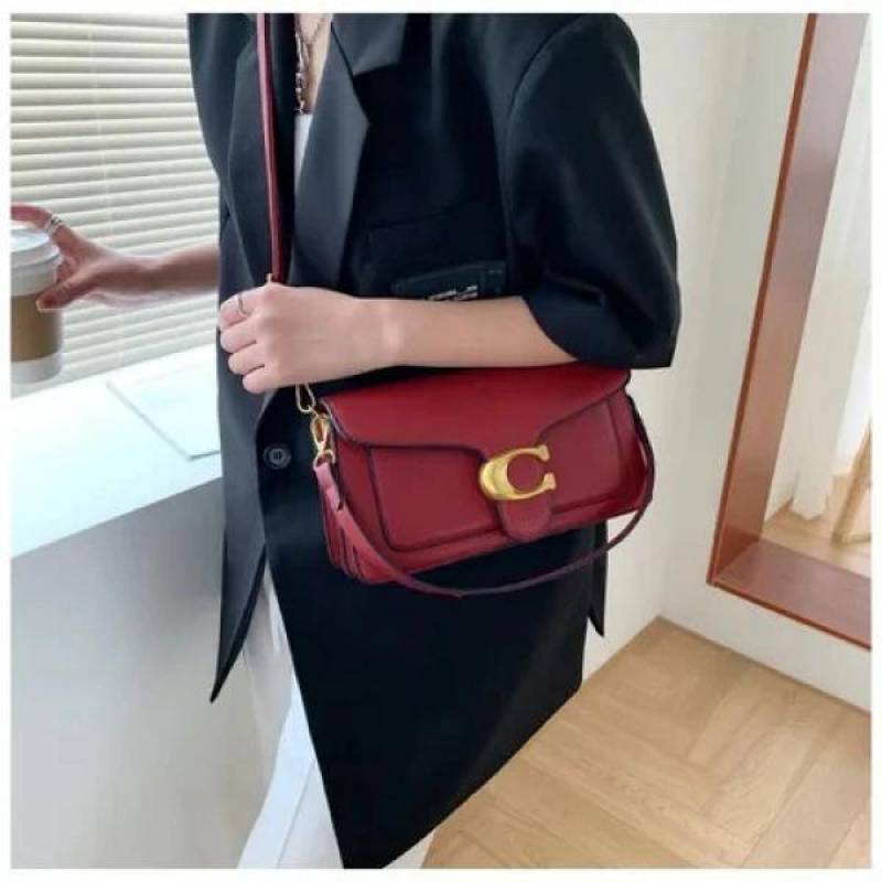 Coaach Tabby 26 Shoulder Bag With OG Box & Dust Bag (Wine - 614)