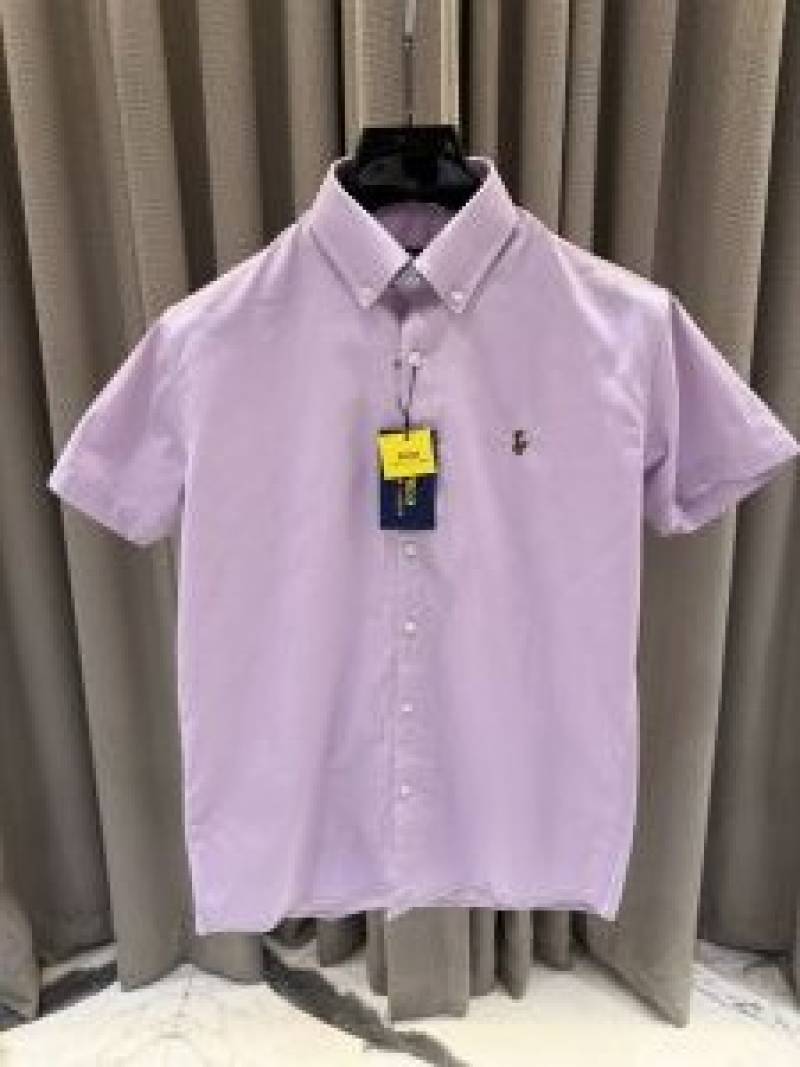 Ralp lauren Premium Half Cotton Purple Shirt