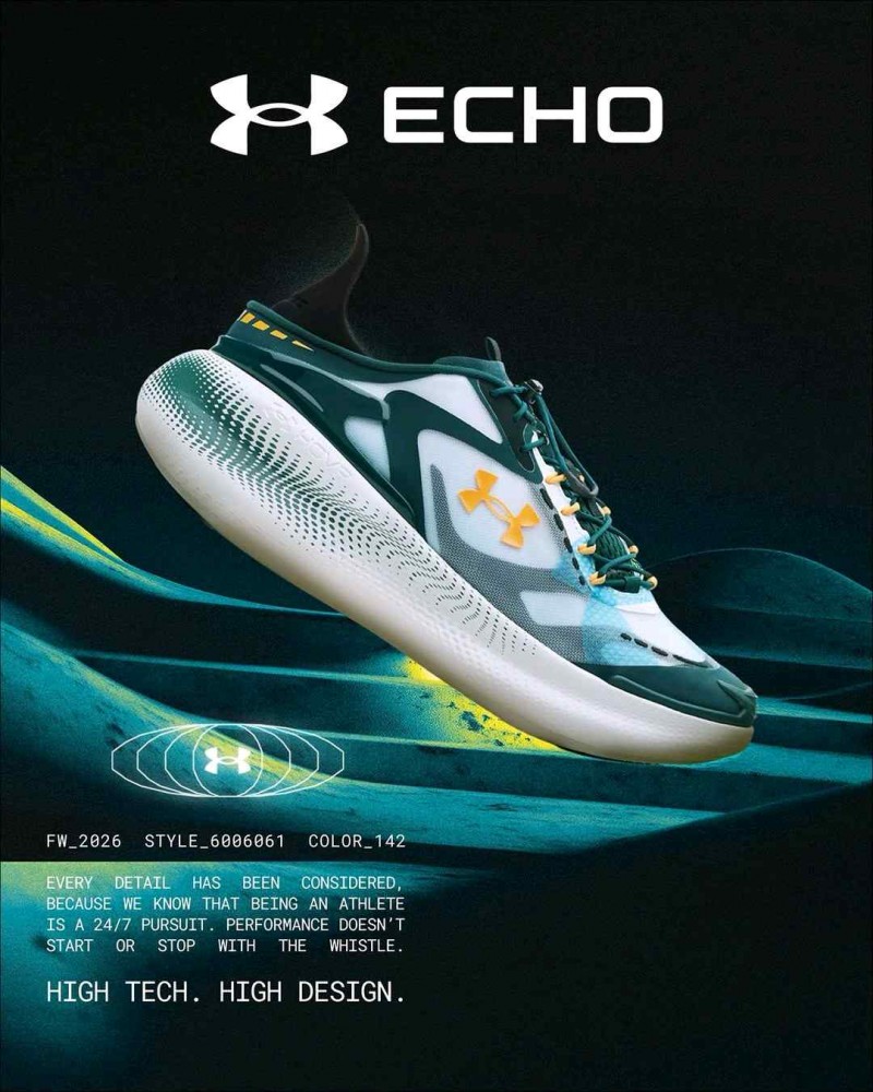 Under Armorr Echo SlipSpeed White Arden Green Campus Gold 1163