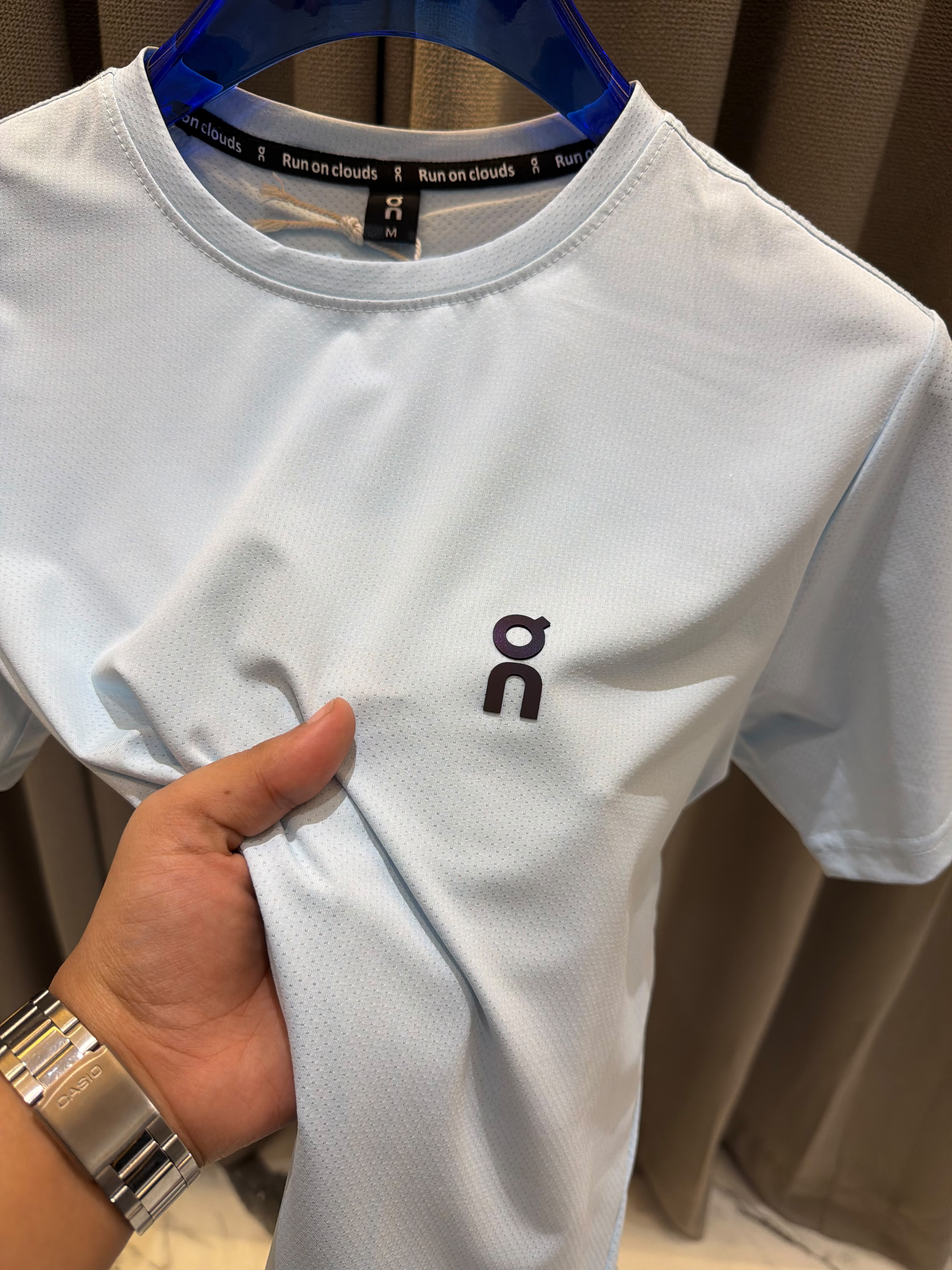 On Cloud Round Neck T-shirt Sky Blue