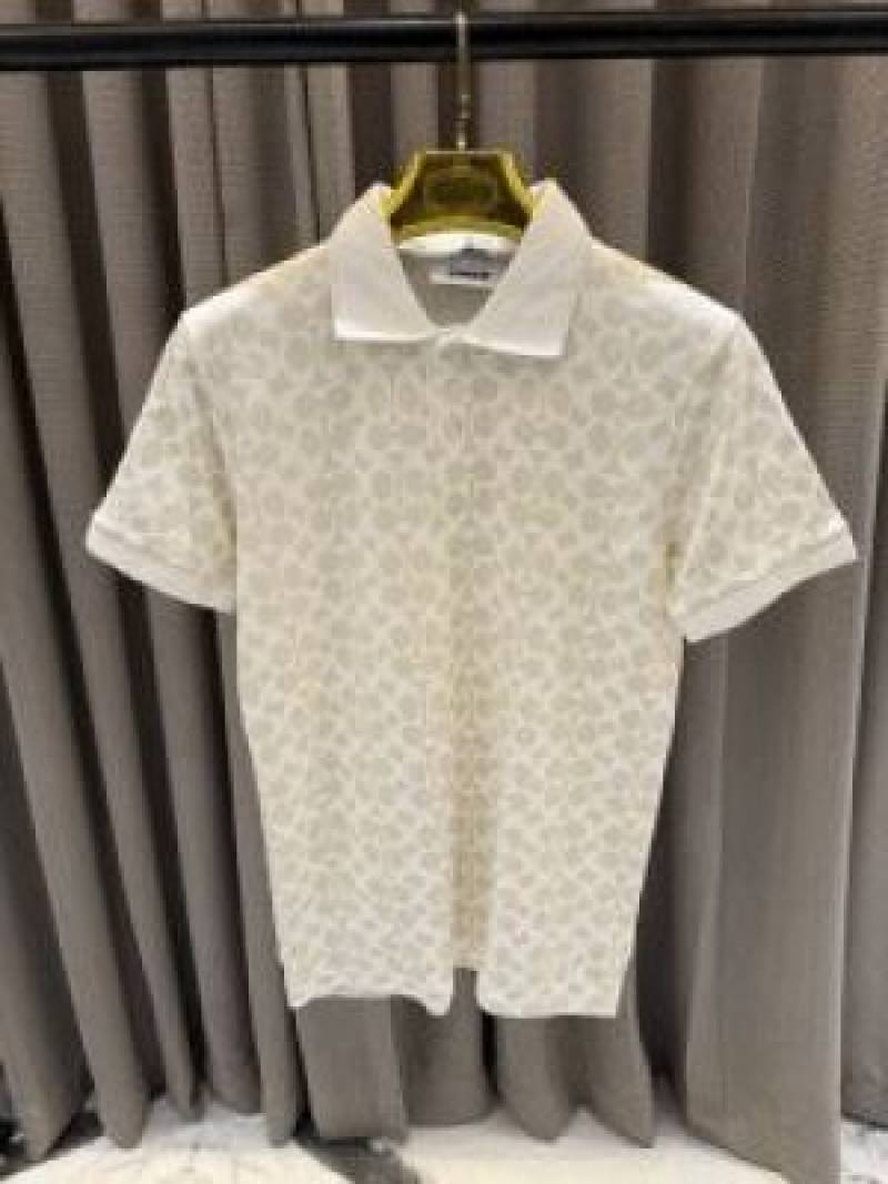 Coatch Full Monogram Polo T-shirt Cream