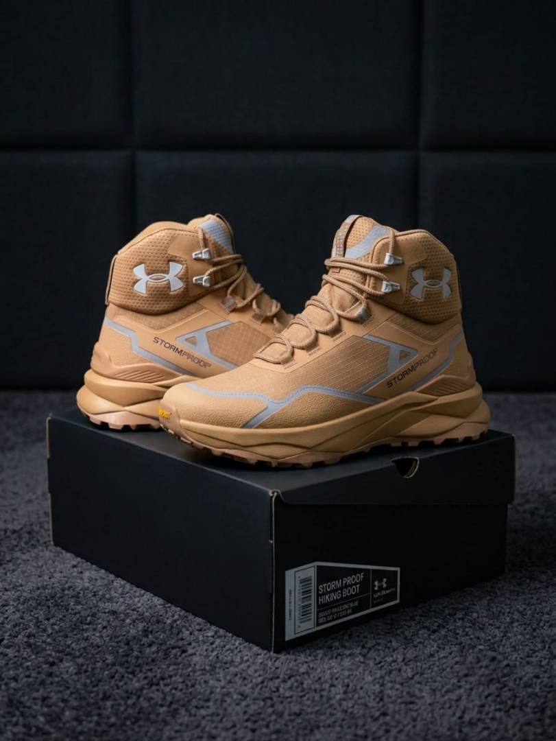 Under Armor Storm Proof boots Tan